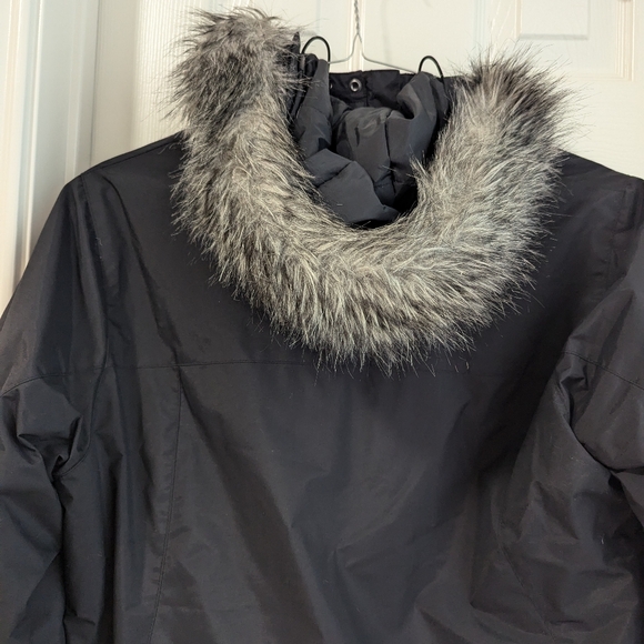 Columbia Black Faux Fur Hooded Coat - Picture 5 of 9